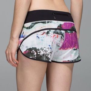 SOLD! Lululemon speed shorts Pigment wave sz4